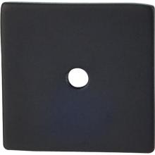 Top Knobs TK95BLK - Square Backplate 1 1/4 Inch Flat Black