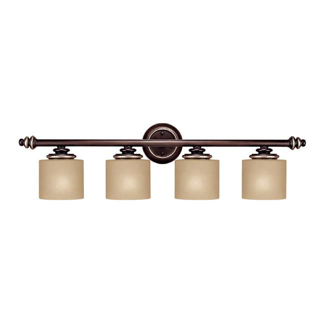 Four Light Champagne Bronze Wall Light