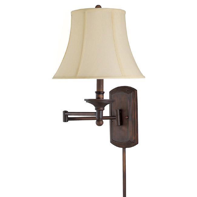 One Light Burnished Bronze Wall Light