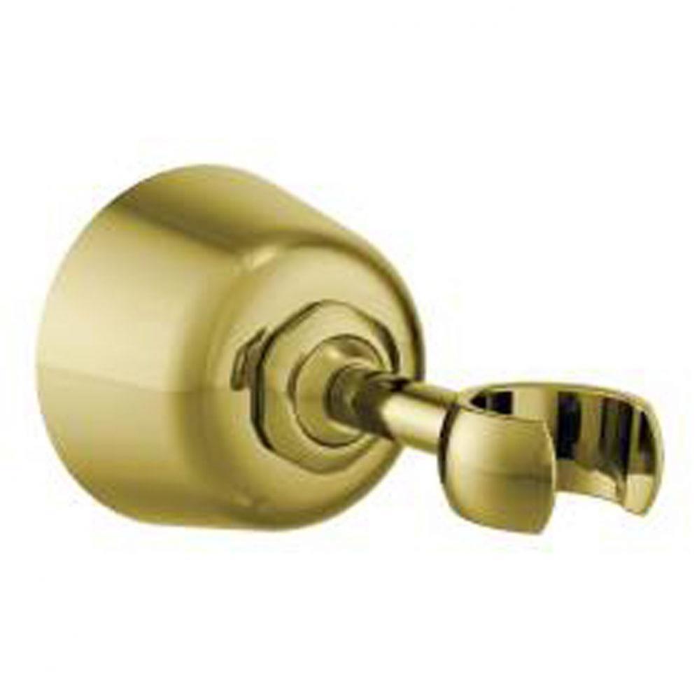 Polished brass handshower bracket line list items