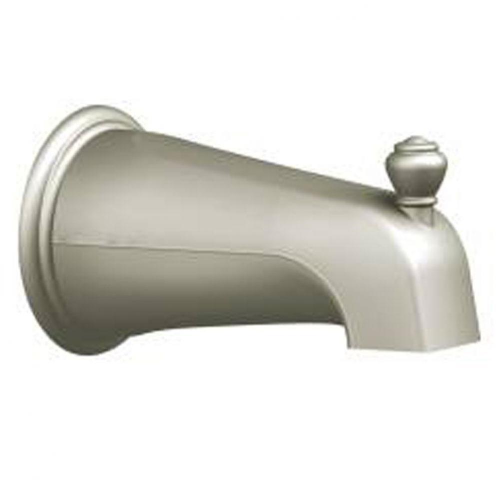 Brushed nickel diverter spouts