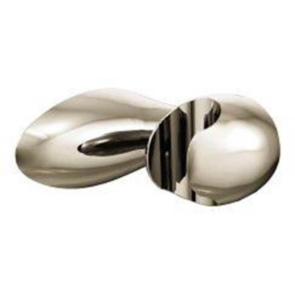 Polished nickel handshower bracket