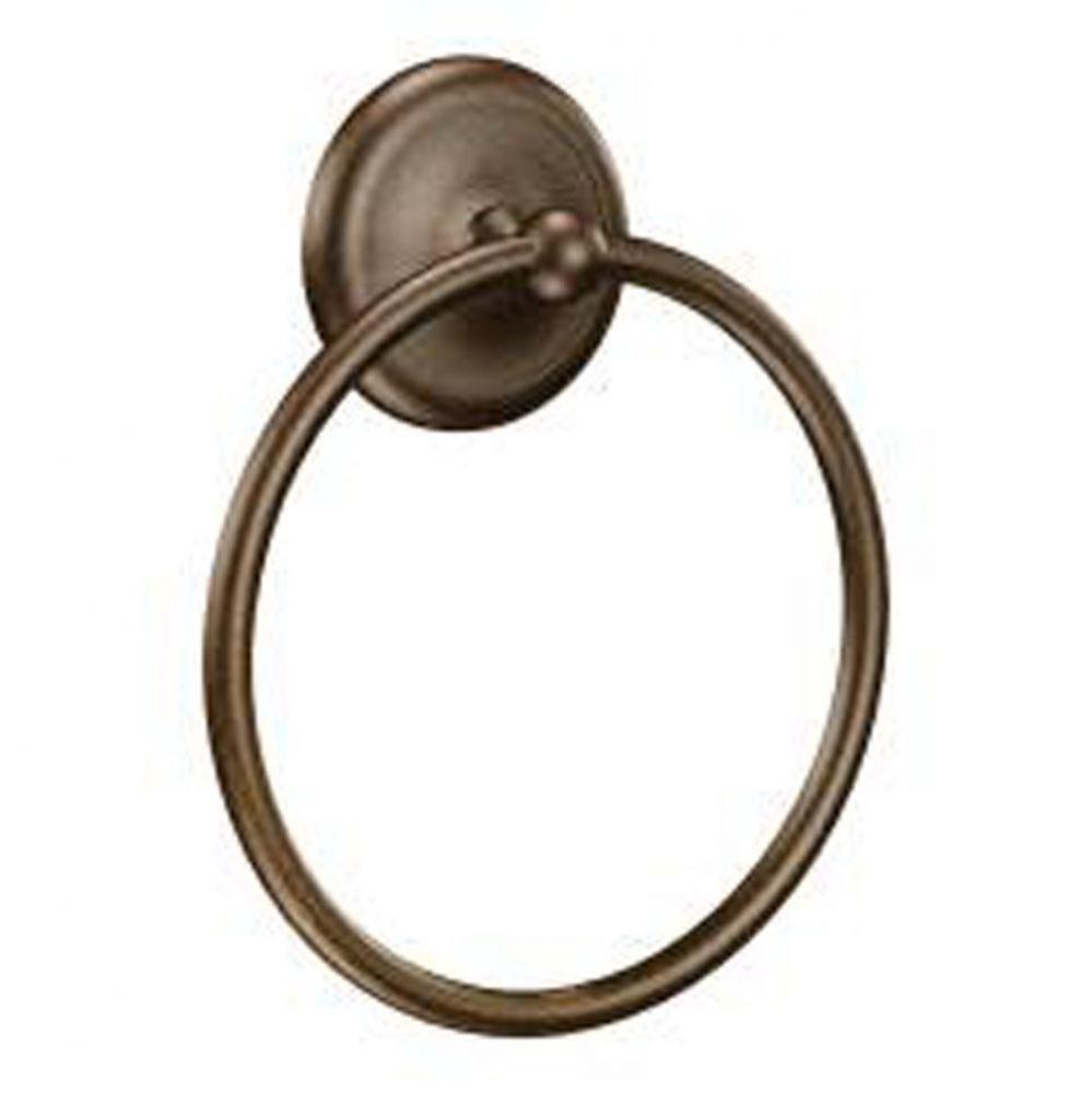 Old world bronze towel ring