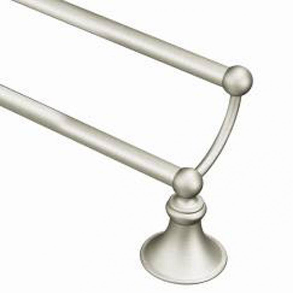 Brushed Nickel 24&apos;&apos; Double Towel Bar