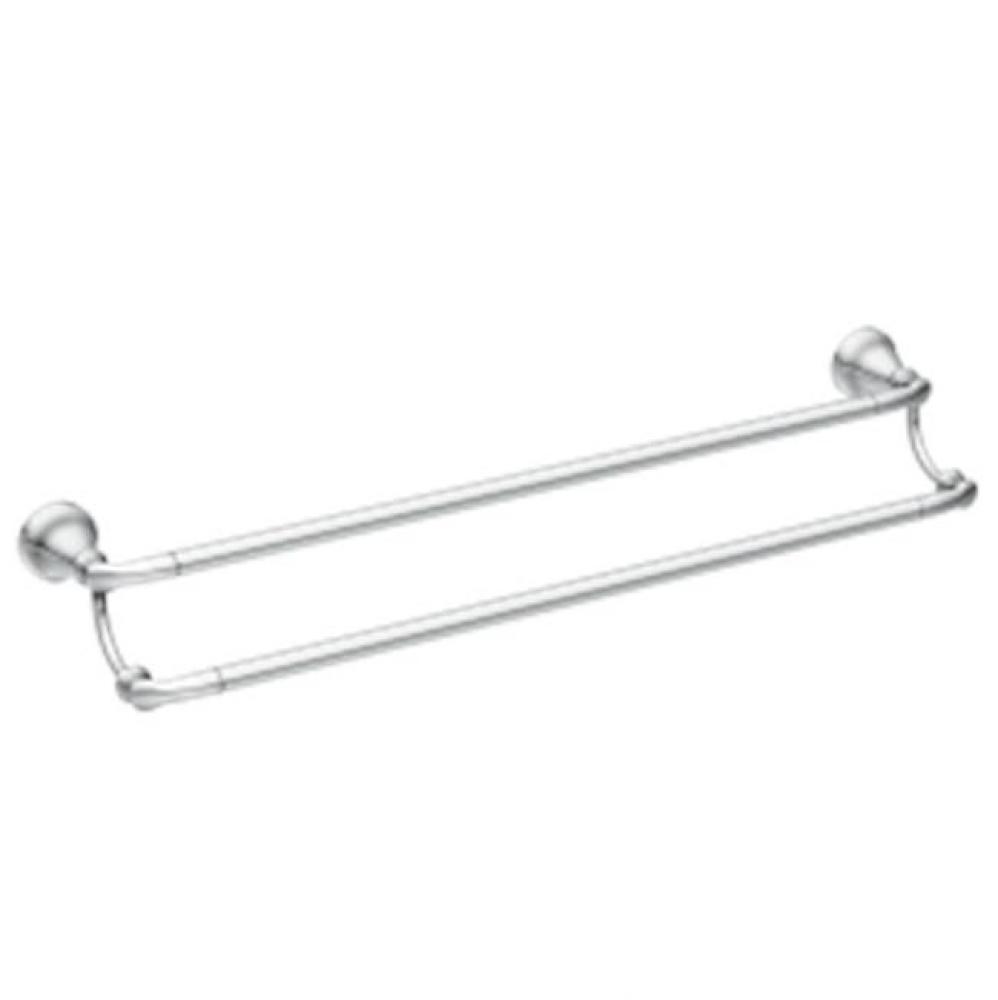 Chrome 24&apos;&apos; double towel bar