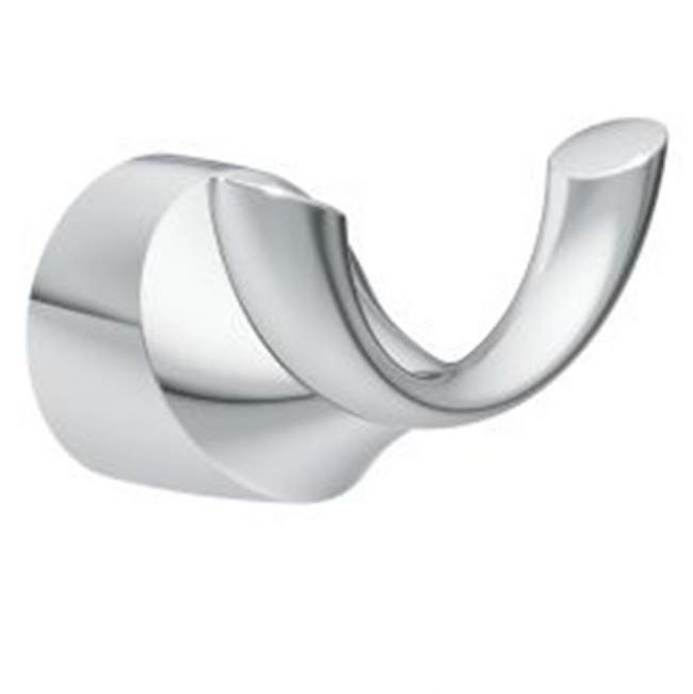 Chrome double robe hook