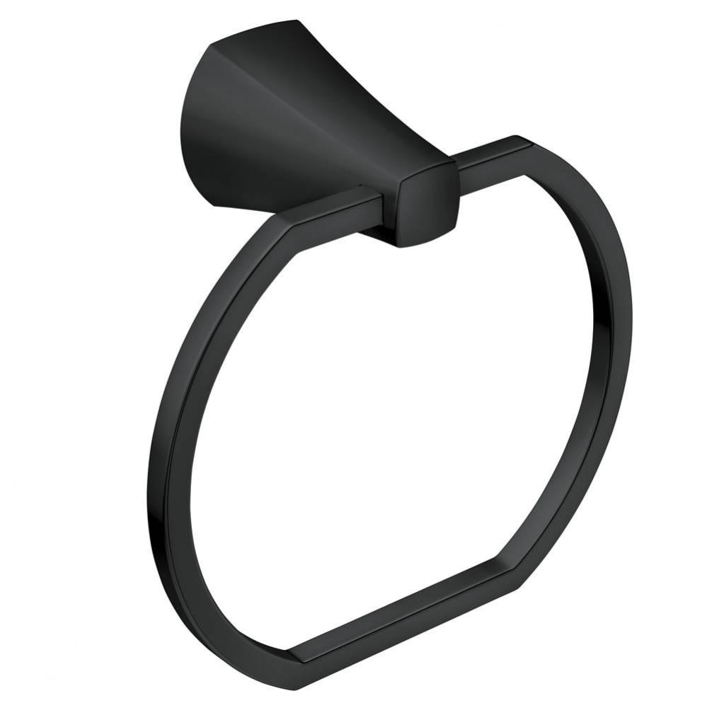 Matte Black Towel Ring