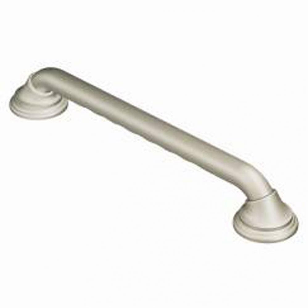 Brushed Nickel 12&apos;&apos; Designer Grab Bar