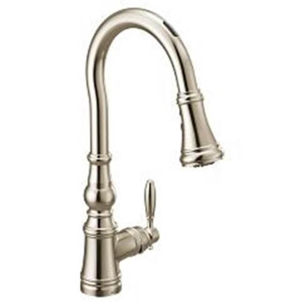 Polished Nickel One-Handle Pulldown Kitchen Faucet