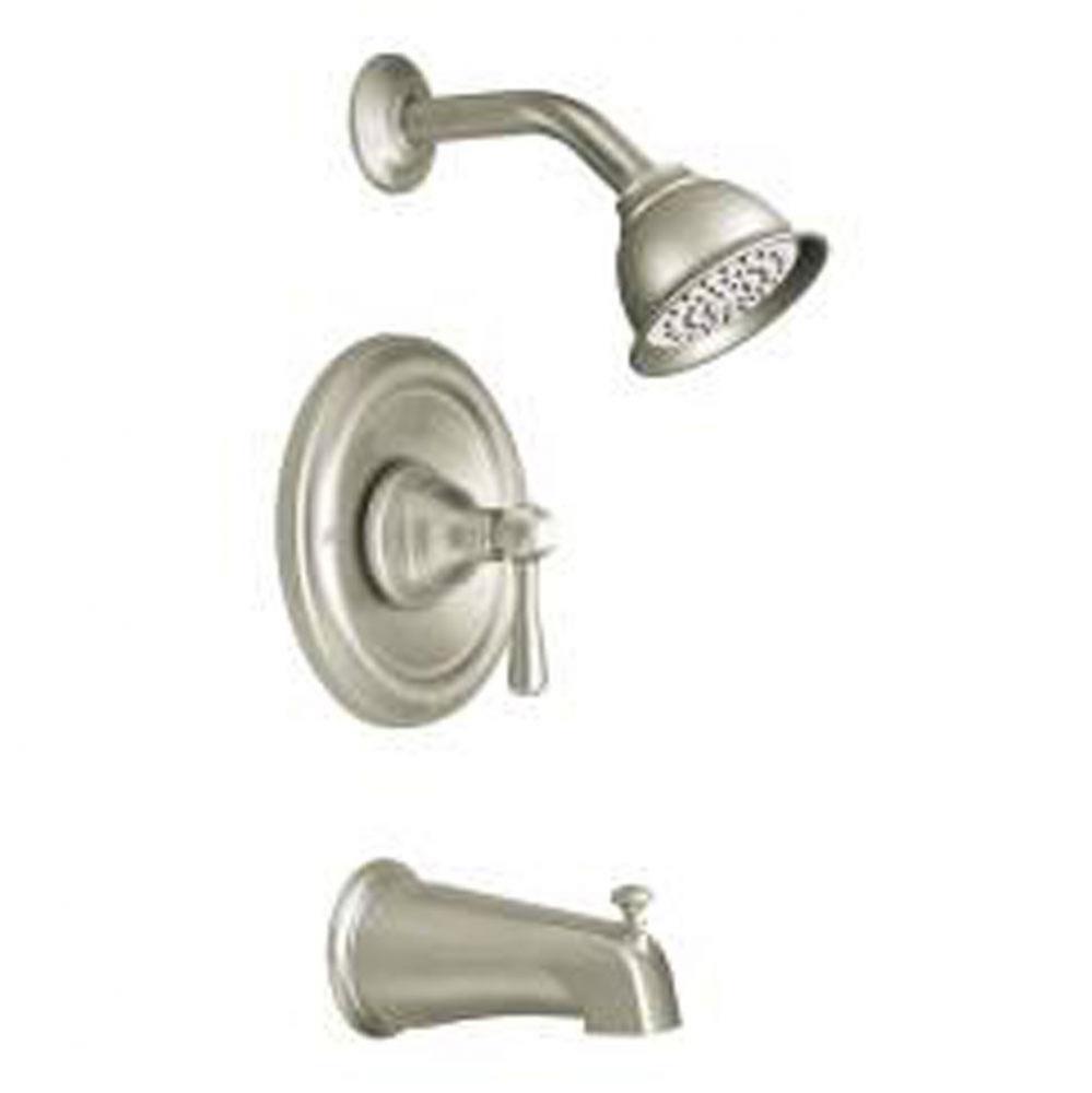 Brushed nickel Posi-Temp(R) tub/shower