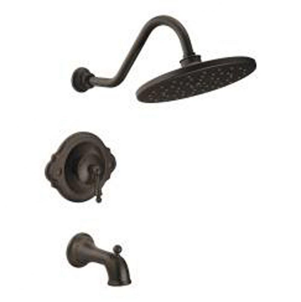 Oil rubbed bronze Posi-Temp(R) tub/shower