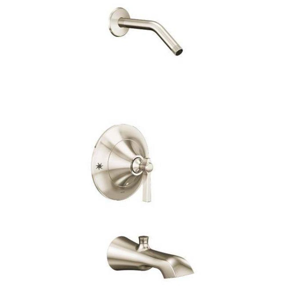 Polished nickel Moentrol tub/shower