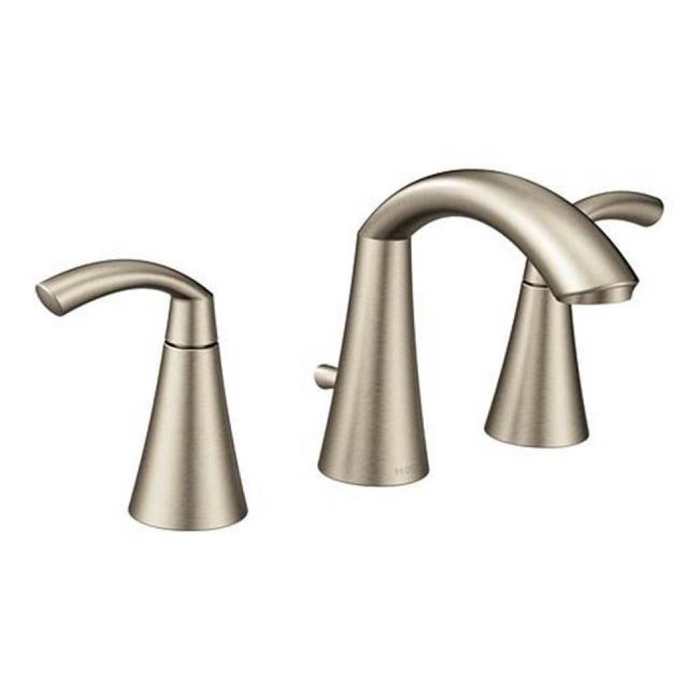 Brushed Nickel Two-Handle Bathroom Faucet