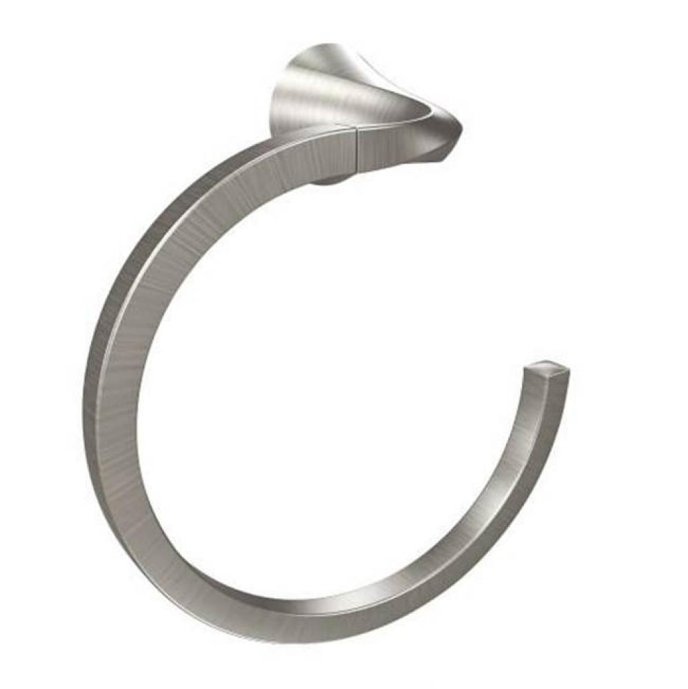 Brushed Nickel Towel Ring