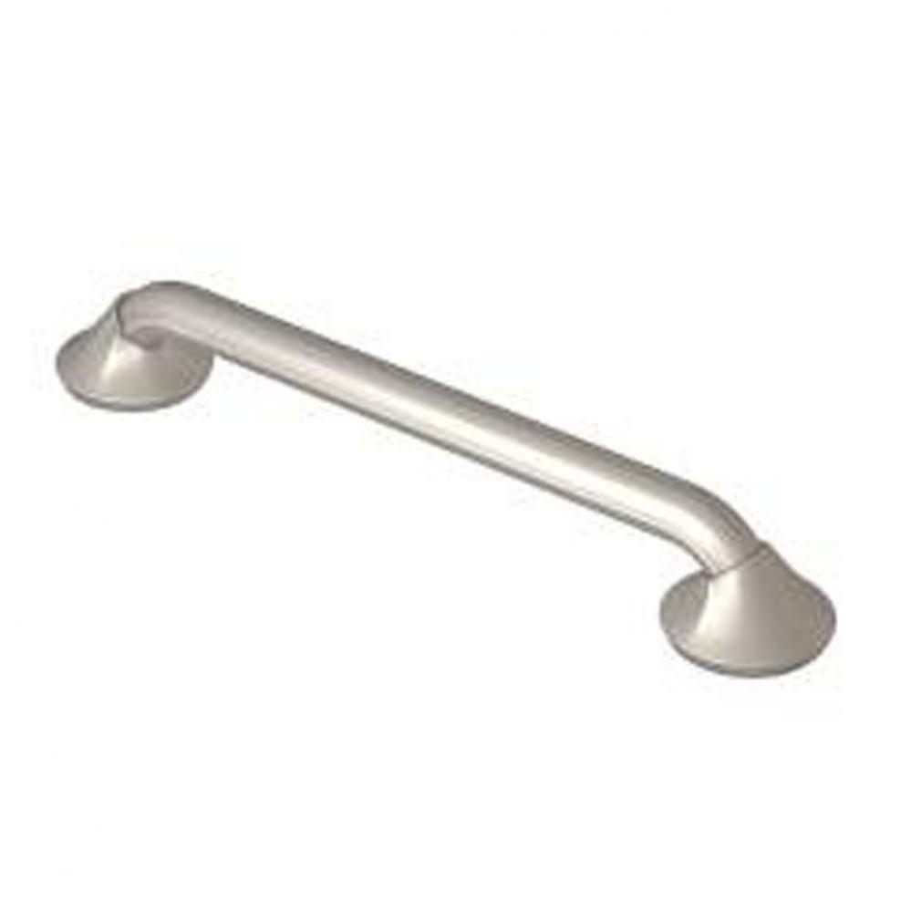 Brushed Nickel 12&apos;&apos; Designer Grab Bar