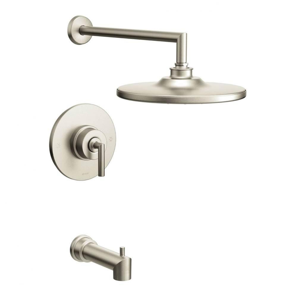 Arris Posi-Temp Eco-Performance Single-Handle 1-Spray Tub and Shower Faucet in Brushed Nickel (Val