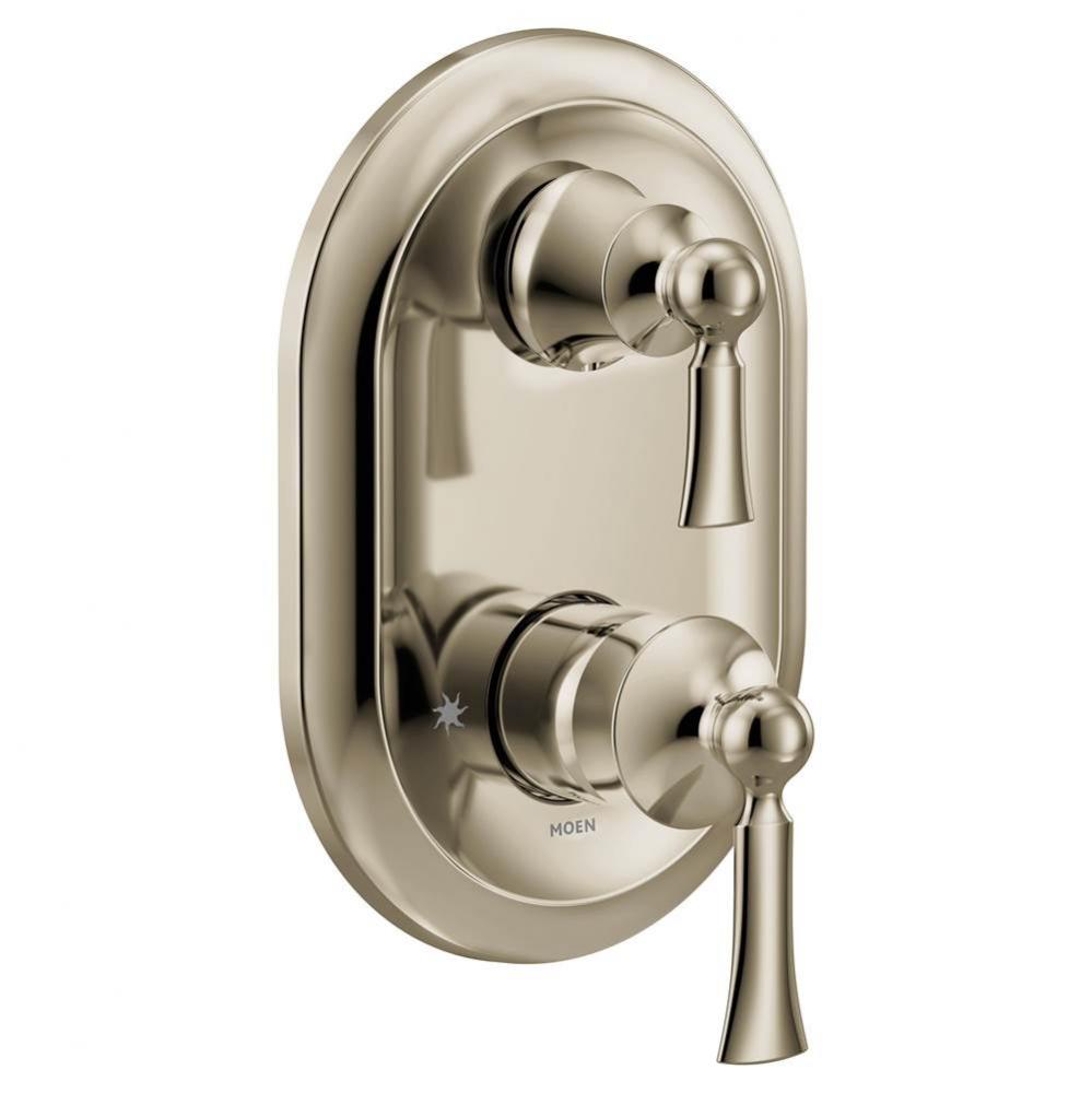 Wynford M-CORE 3-Series 2-Handle Shower Trim with Integrated Transfer Valve in Polished Nickel (Va