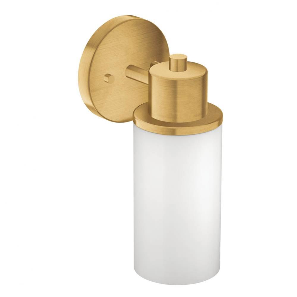 Brushed Gold One Globe Bath Light