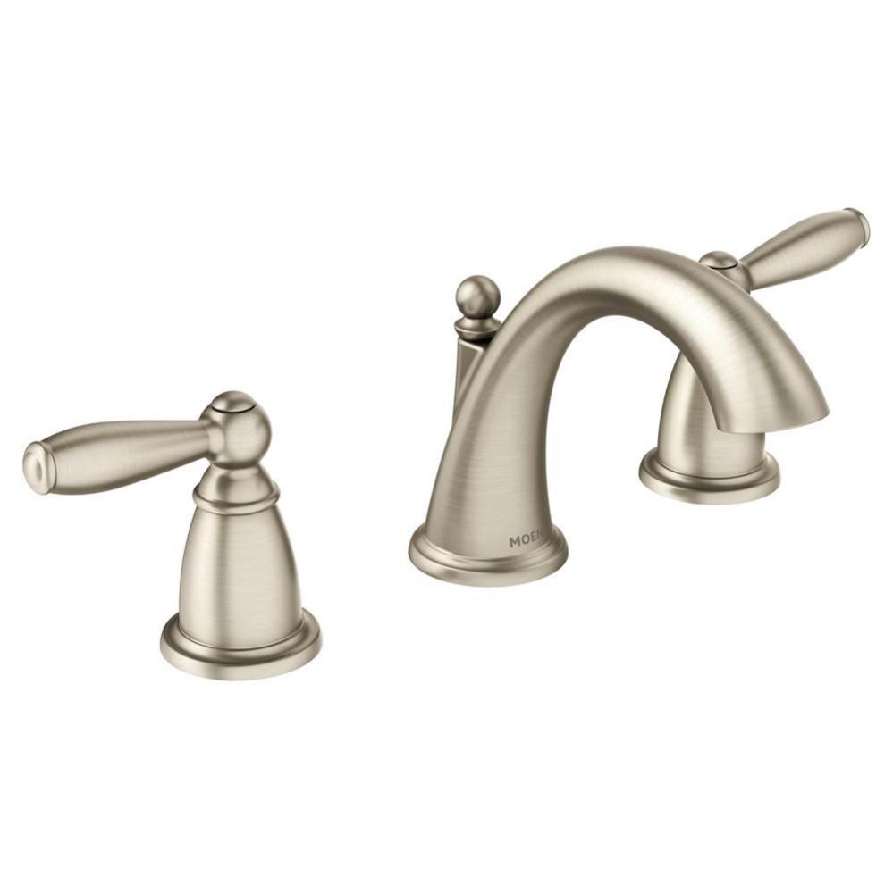 Brantford 8 in. Widespread 2-Handle High-Arc Bathroom Faucet Trim Kit in Brushed Nickel (Valve Sol