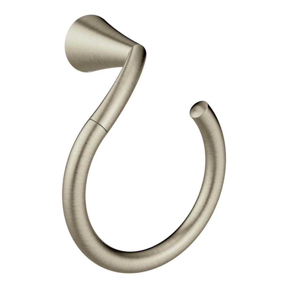 Brushed Nickel Towel Ring