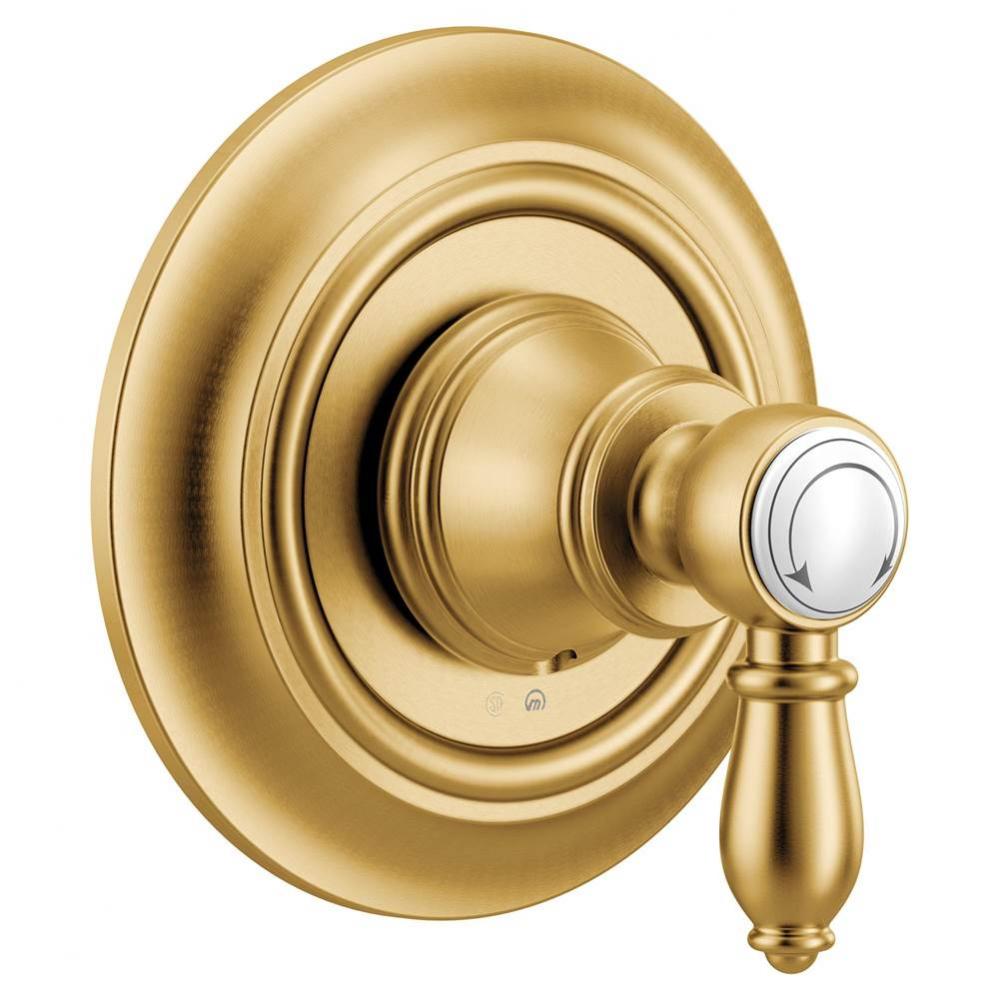Weymouth 1-Handle M-CORE Transfer Valve Trim Kit in Brushed Gold (Valve Sold Separately)