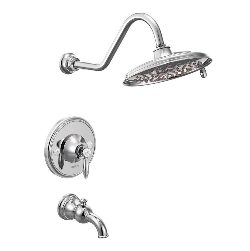 Weymouth 1-Handle Posi-Temp Tub and Shower Trim Kit in Chrome (Valve Sold Separately)