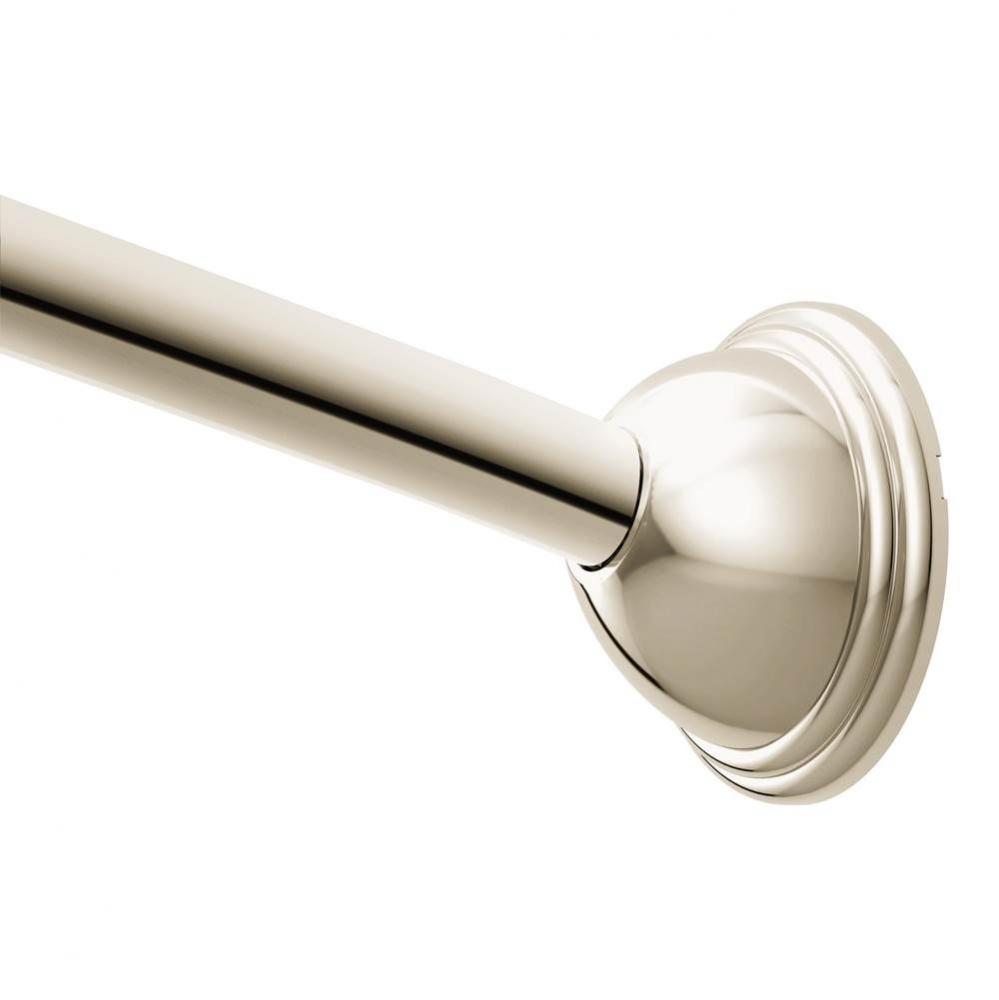 Polished Nickel Adjustable Curved Shower Rod