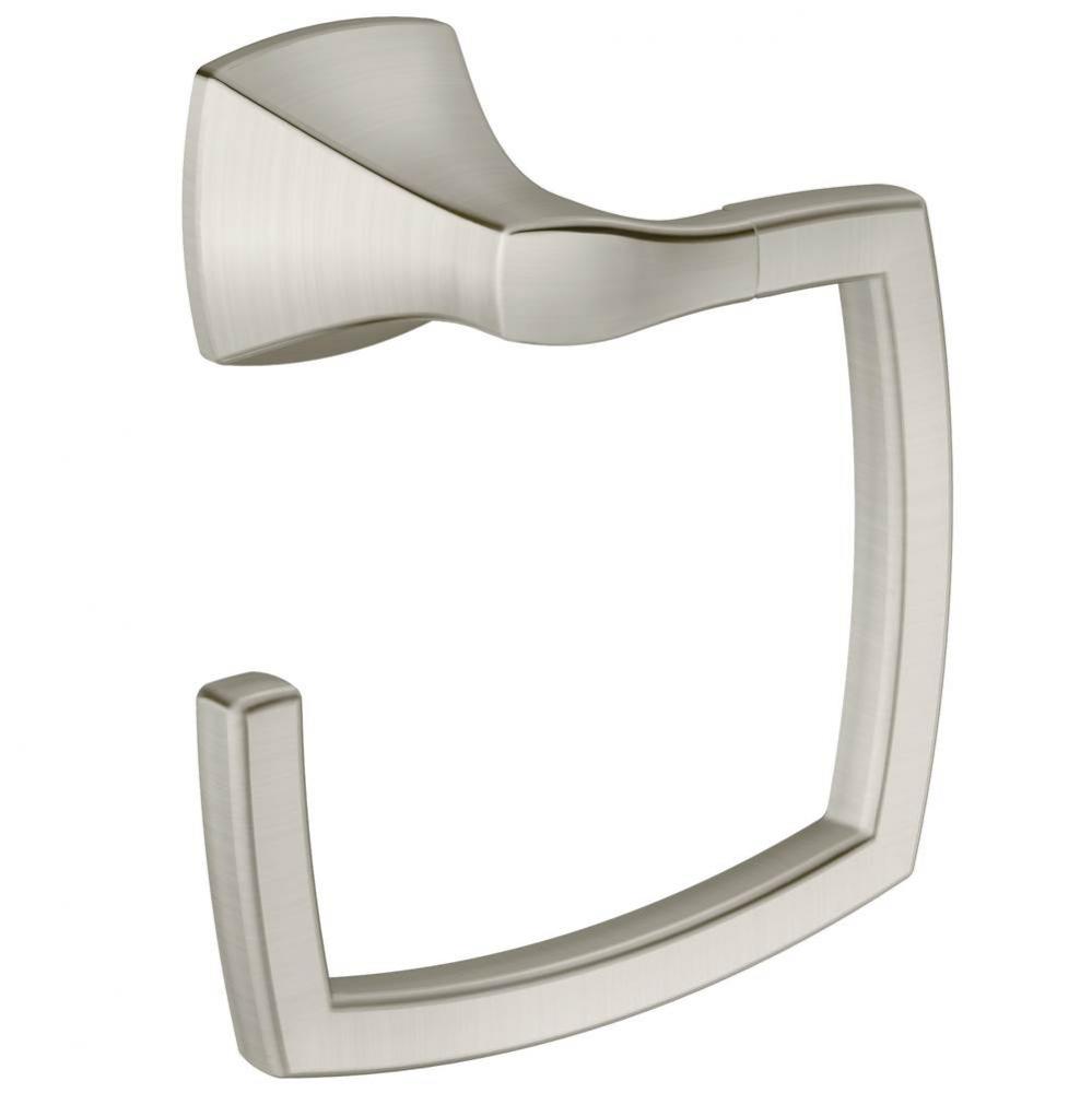 Brushed Nickel Towel Ring