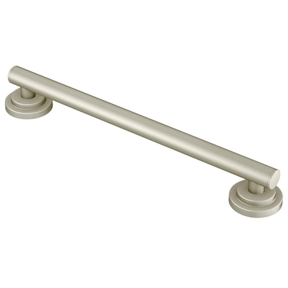 Brushed Nickel 12&apos;&apos; Designer Grab Bar