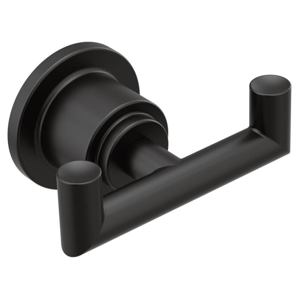 Matte Black Double Robe Hook