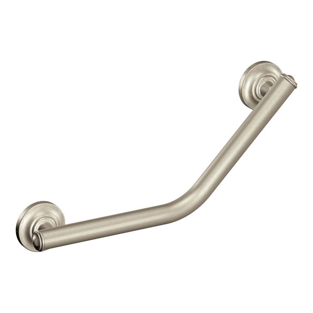 Brushed Nickel 16&apos;&apos; Angled Grab Bar