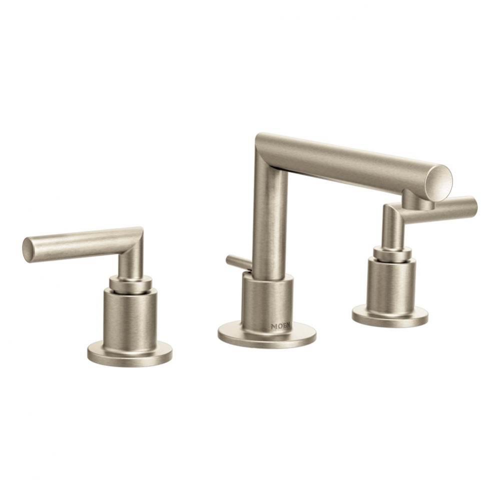 Arris 8 in. Widespread 2-Handle Bathroom Faucet Trim Kit in Brushed Nickel (Valve Sold Separately)