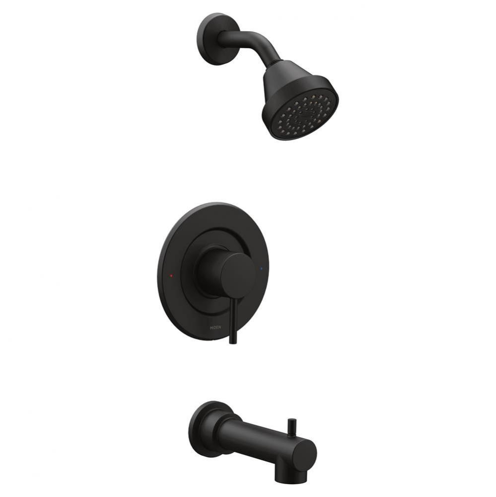 Align Single-Handle Posi-Temp Eco-Performance Tub and Shower Faucet Trim Kit in Matte Black (Valve