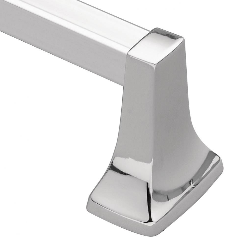 Contemporary Towel Bar, Chrome, 18-Inch