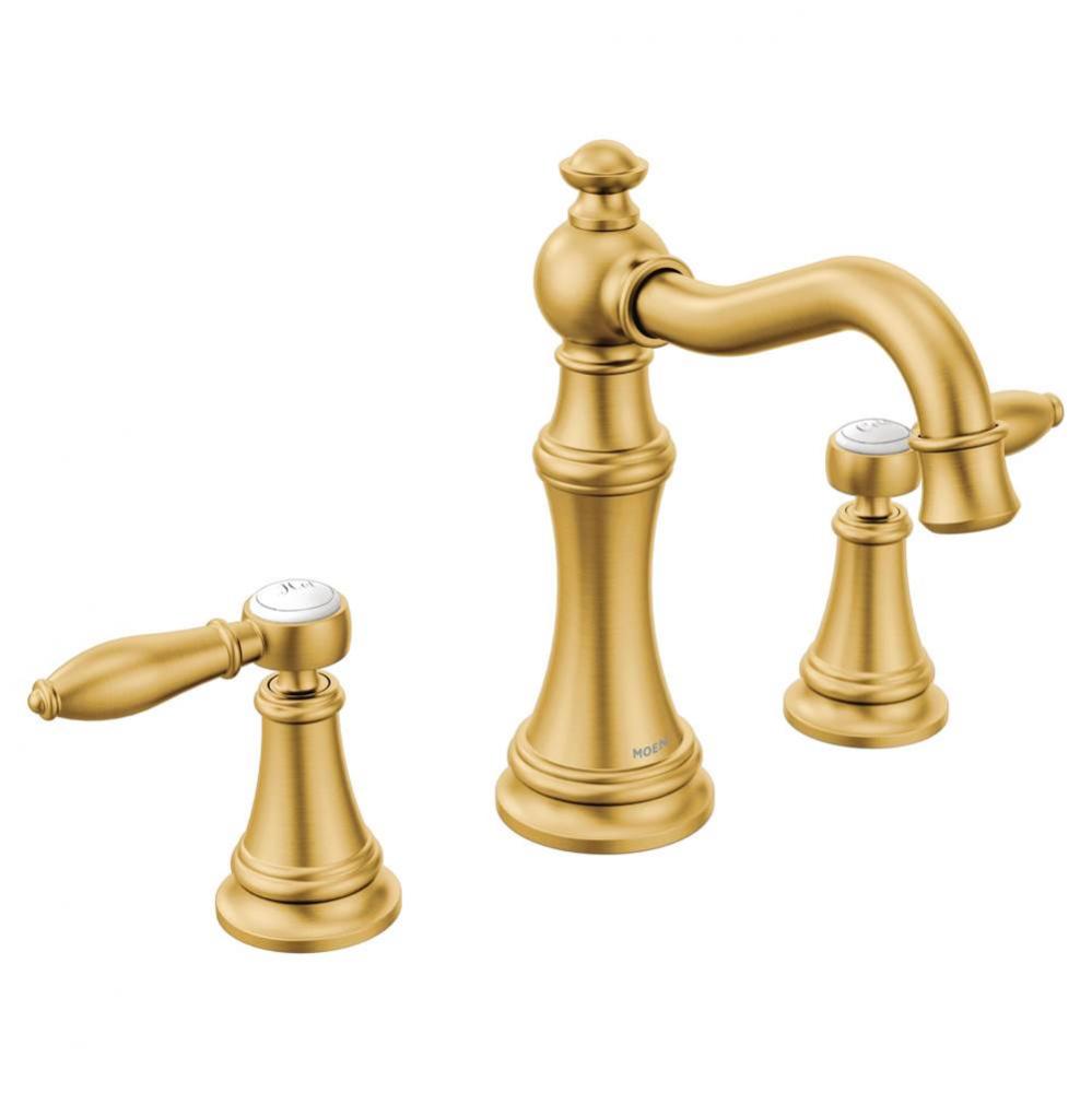 Weymouth Two-Handle Lever Handle Bathroom Faucet Trim Kit, Valve Required, Brushed Gold