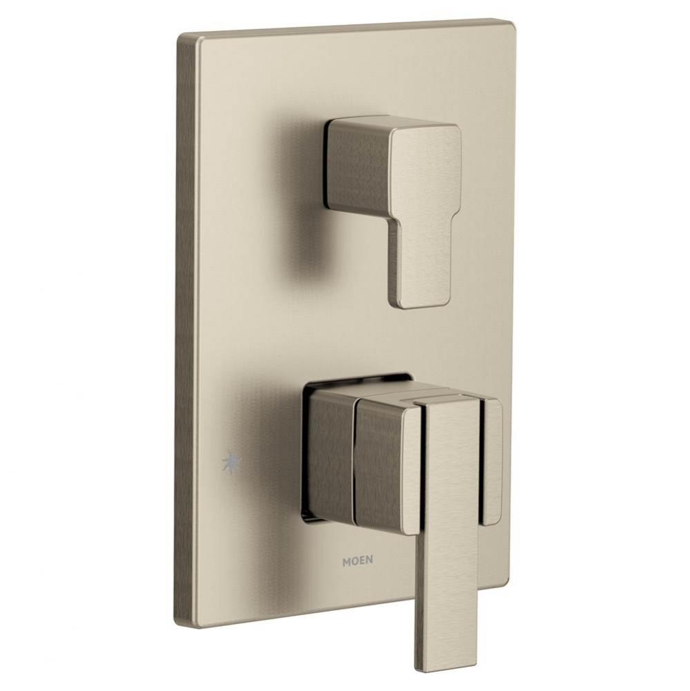 Via M-CORE 3-Series 2-Handle Shower Trim with Integrated Transfer Valve in Brushed Nickel (Valve S