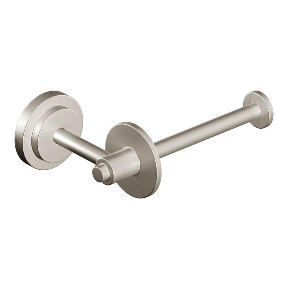 Brushed Nickel Single-Post Paper Holder