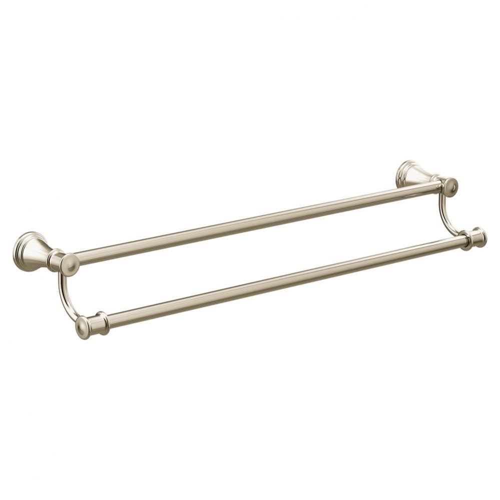 Polished Nickel 24&apos;&apos; Double Towel Bar