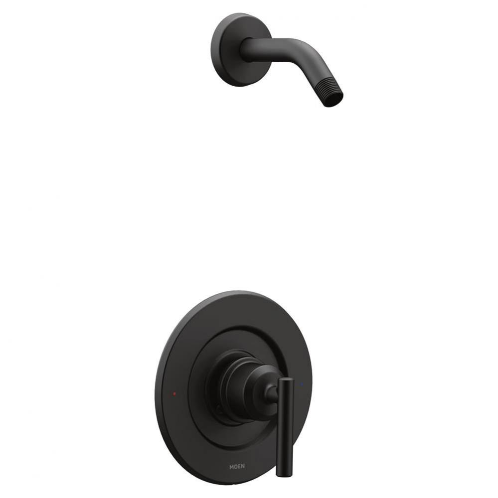 Gibson Single-Handle Posi-Temp Shower Faucet Trim Kit in Matte Black (Shower Head and Valve Not In