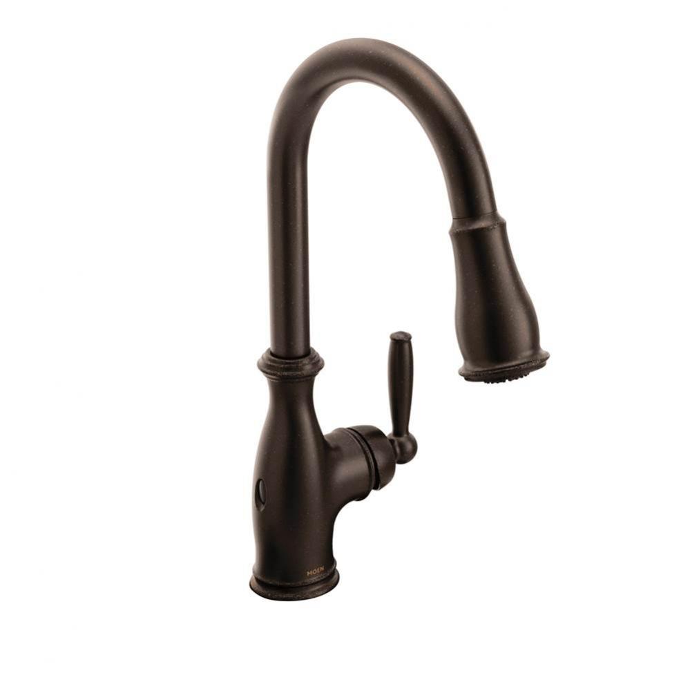 Moen Brantford Motionsense Wave Touchless One-Handle Pulldown Kitchen Faucet Featuring Reflex, Oil