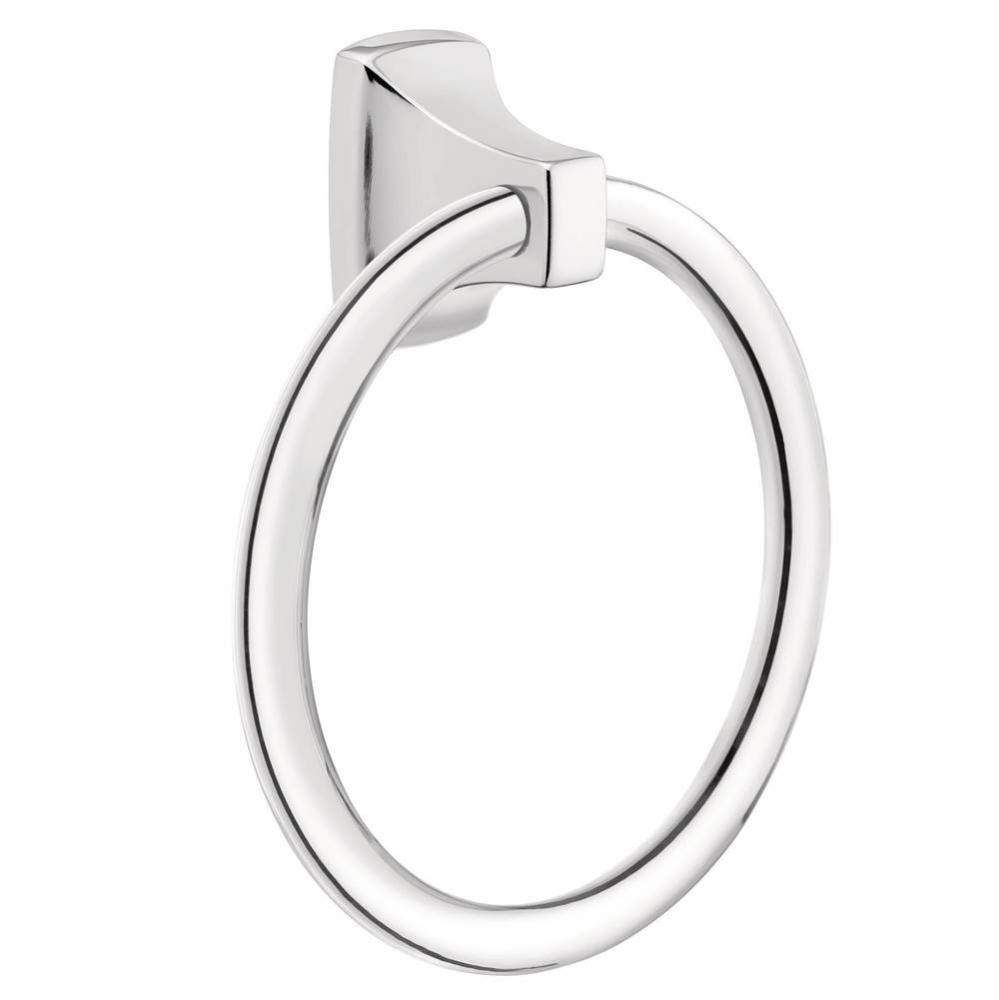 Contemporary Towel Ring, Chrome