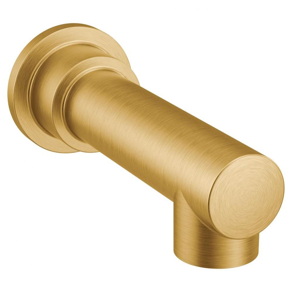 Moen 193371BG Align Non-Diverter 1/2-Inch Slip-Fit Tub Spout, Brushed Gold