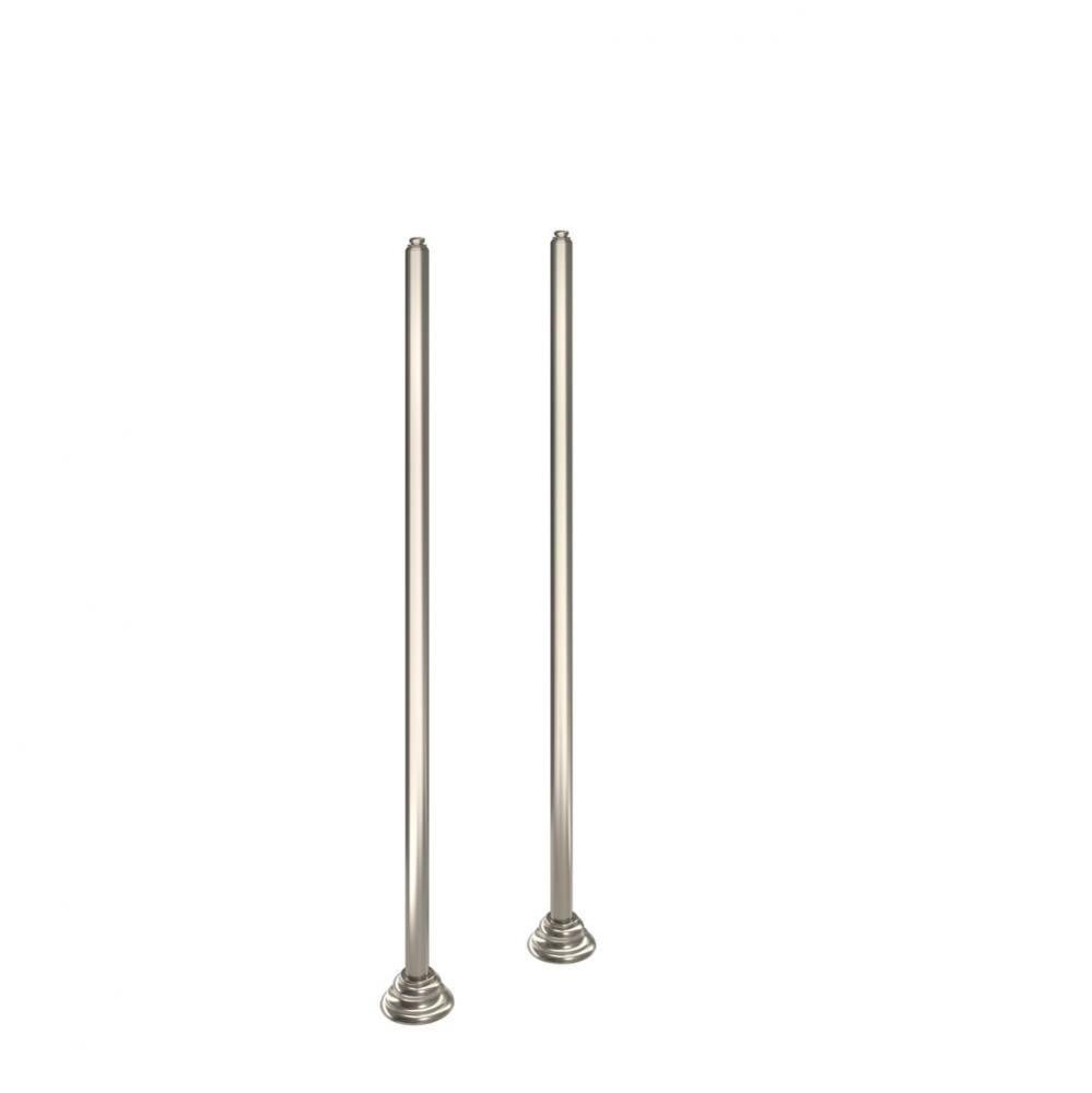 Weymouth Floor Mount Tub Filler Risers in Brushed Nickel