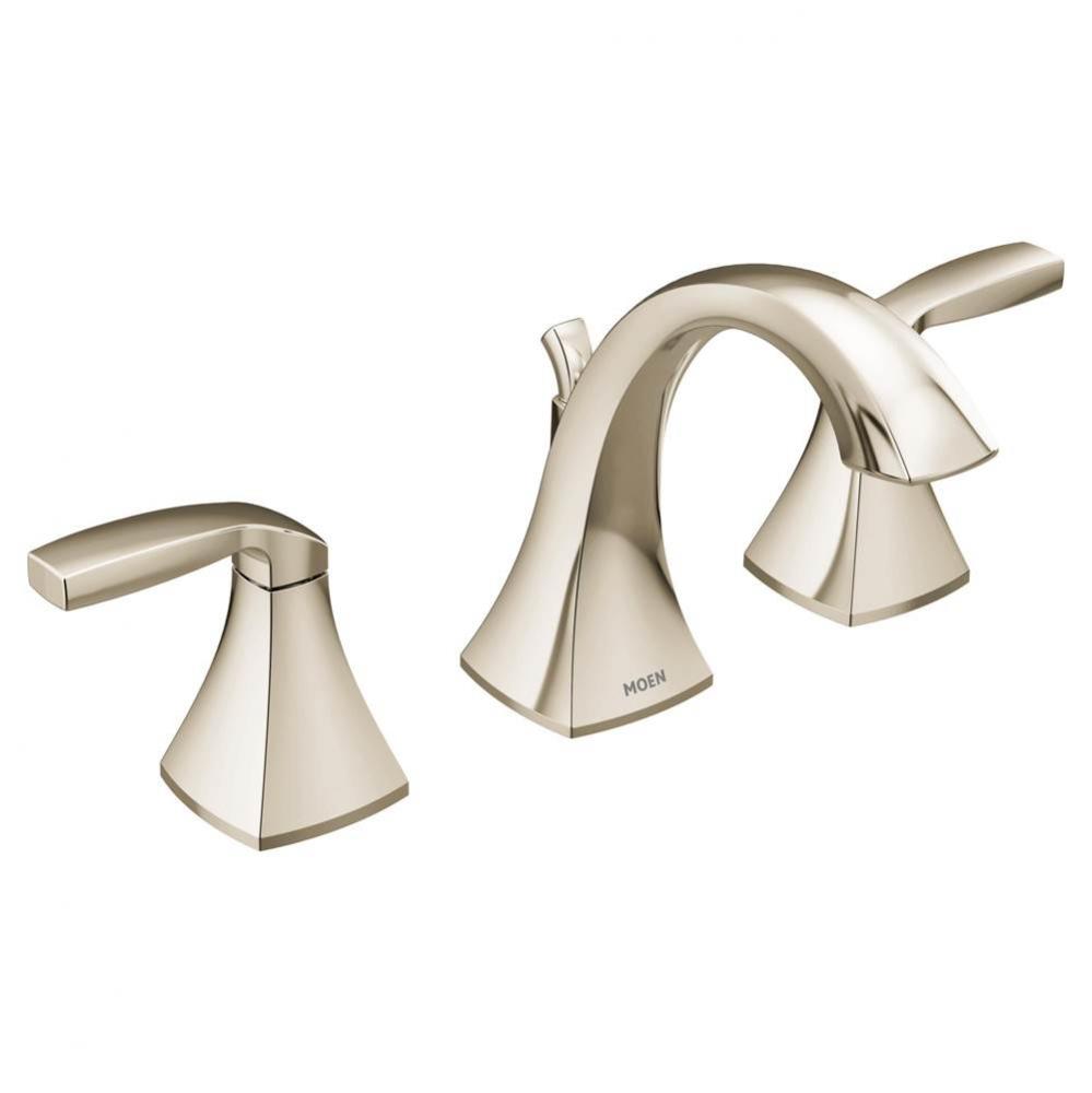 Voss 8 in. Widespread 2-Handle High-Arc Bathroom Faucet Trim Kit in Polished Nickel (Valve Sold Se