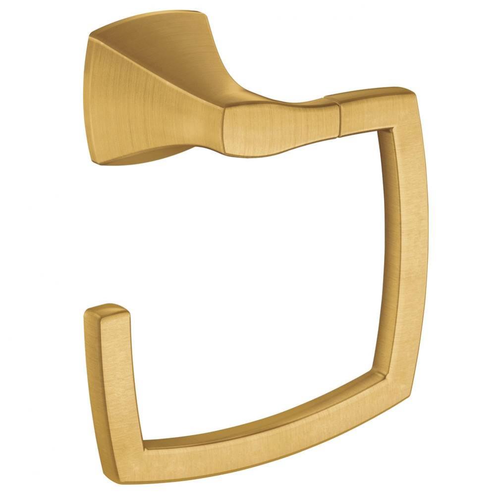 Brushed Gold Towel Ring