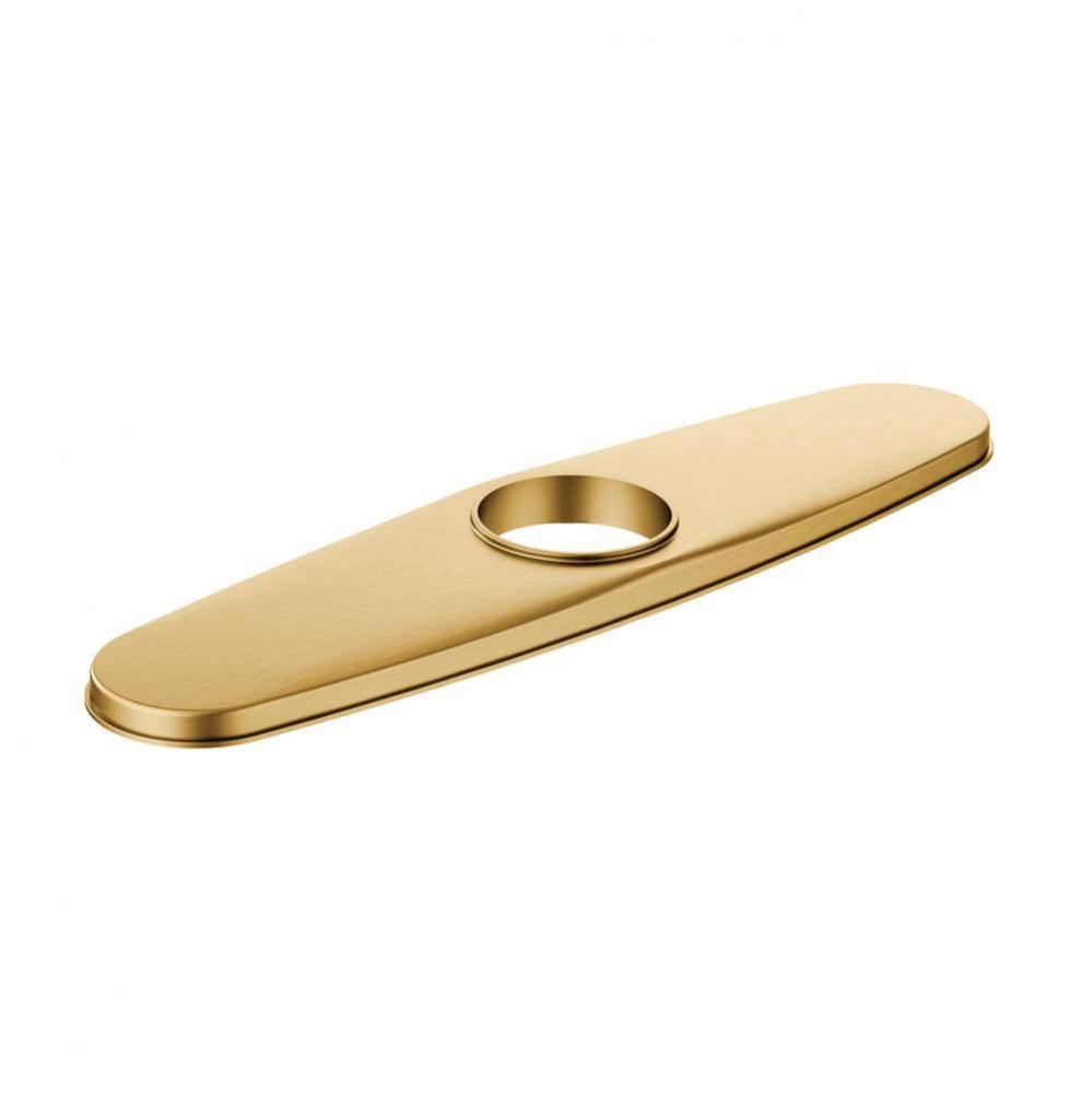 Align 10.27 in. x 2.45 in. Escutcheon Plate in Brushed Gold