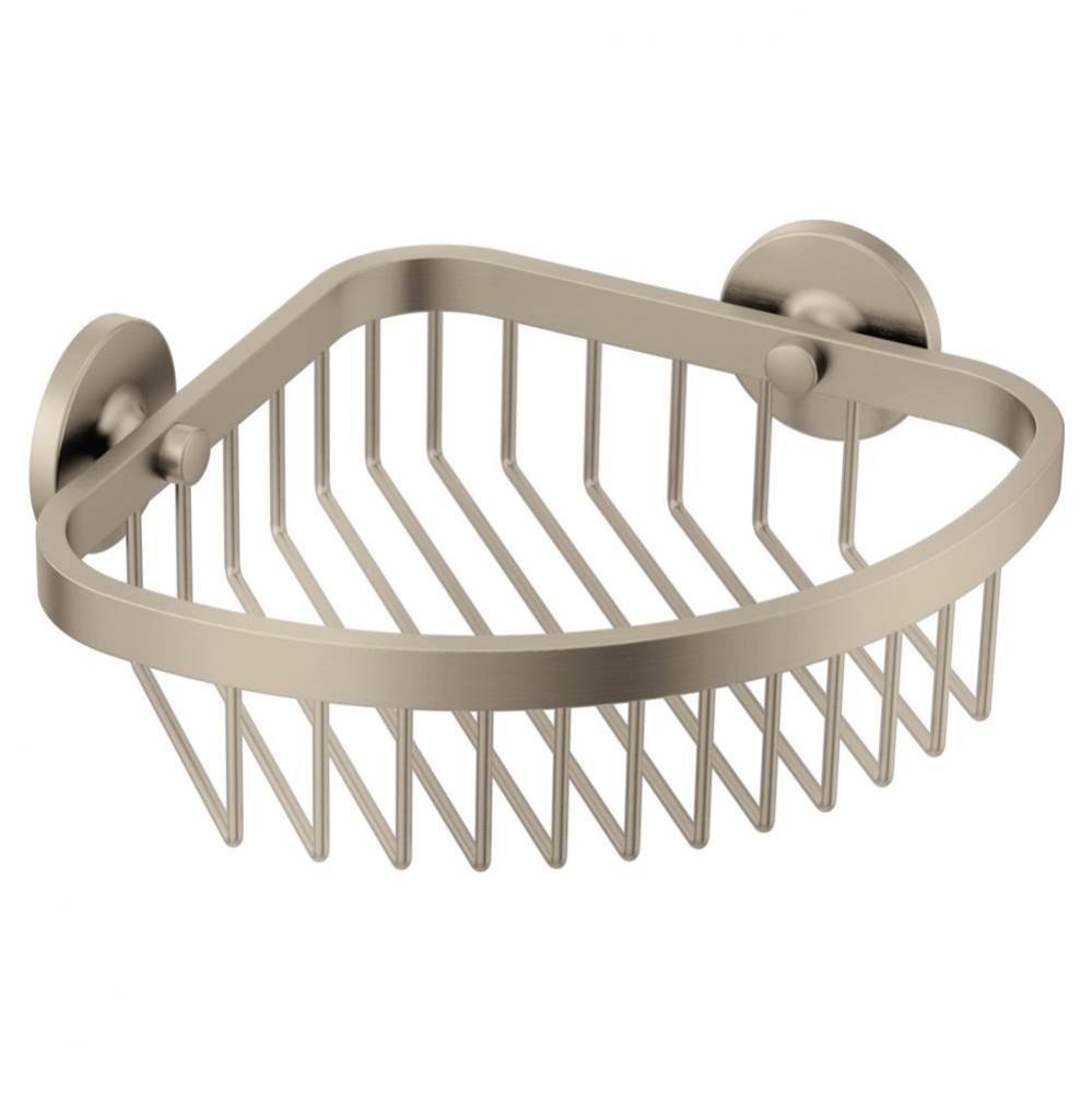 Brushed Nickel Shower Basket