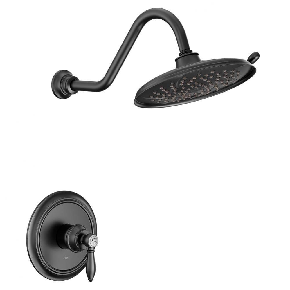 Weymouth M-CORE 2-Series Eco Performance 1-Handle Shower Trim Kit in Matte Black (Valve Sold Separ