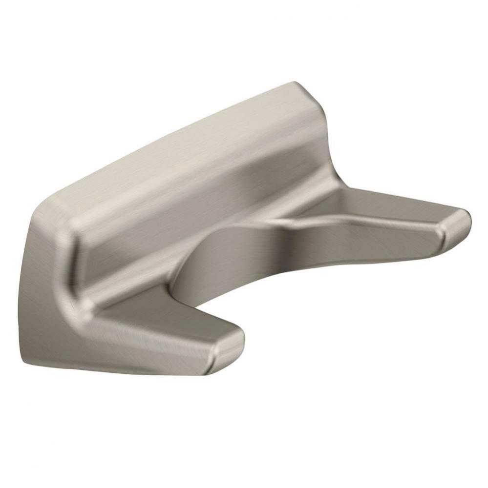 Brushed Nickel Double Robe Hook