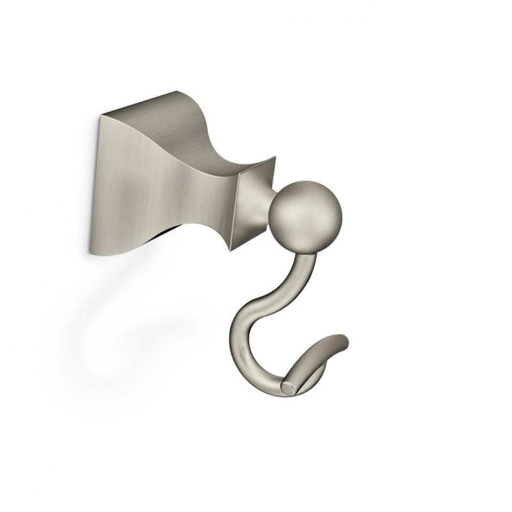 Brushed Nickel Single Robe Hook